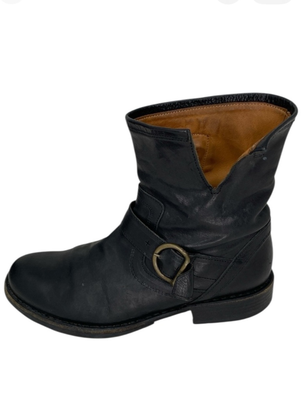 FIORENTINI + BAKER Black Leather Ankle Boots Eli Eternity Booties Size 38